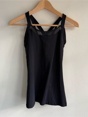 Lululemon Black Strappy Active Tank Top